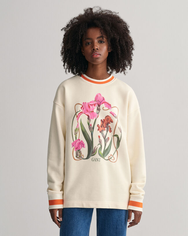Iris Rundhals-Sweatshirt mit Print