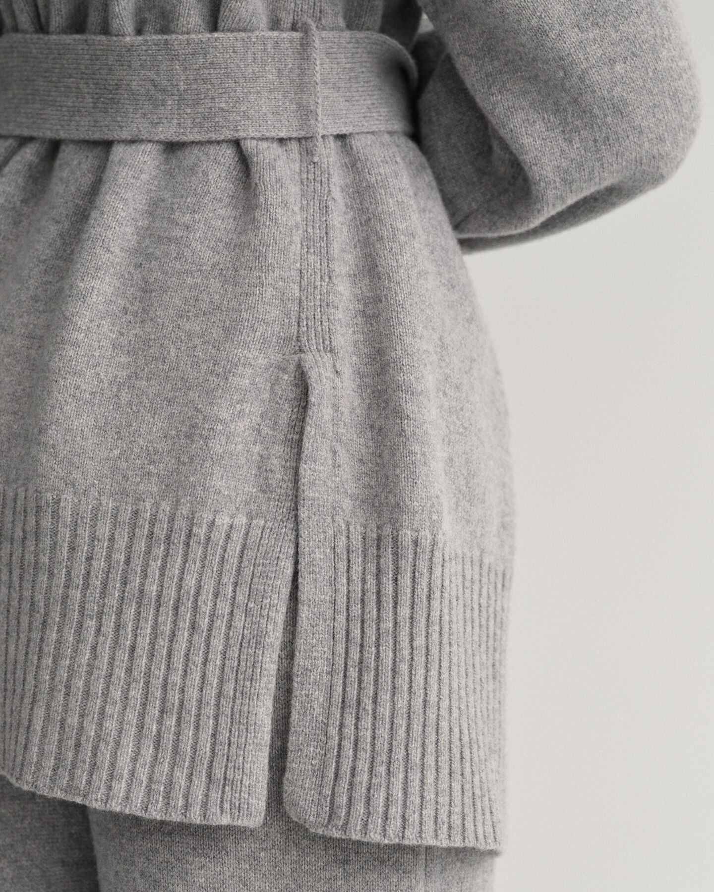 Lounge Wickelstrickjacke