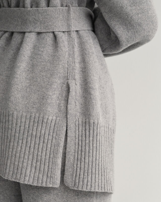 Lounge Wickelstrickjacke