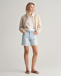 Mittellange Regular Fit Jeansshorts