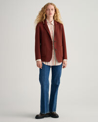 Handgenähter Blazer in gerader Form