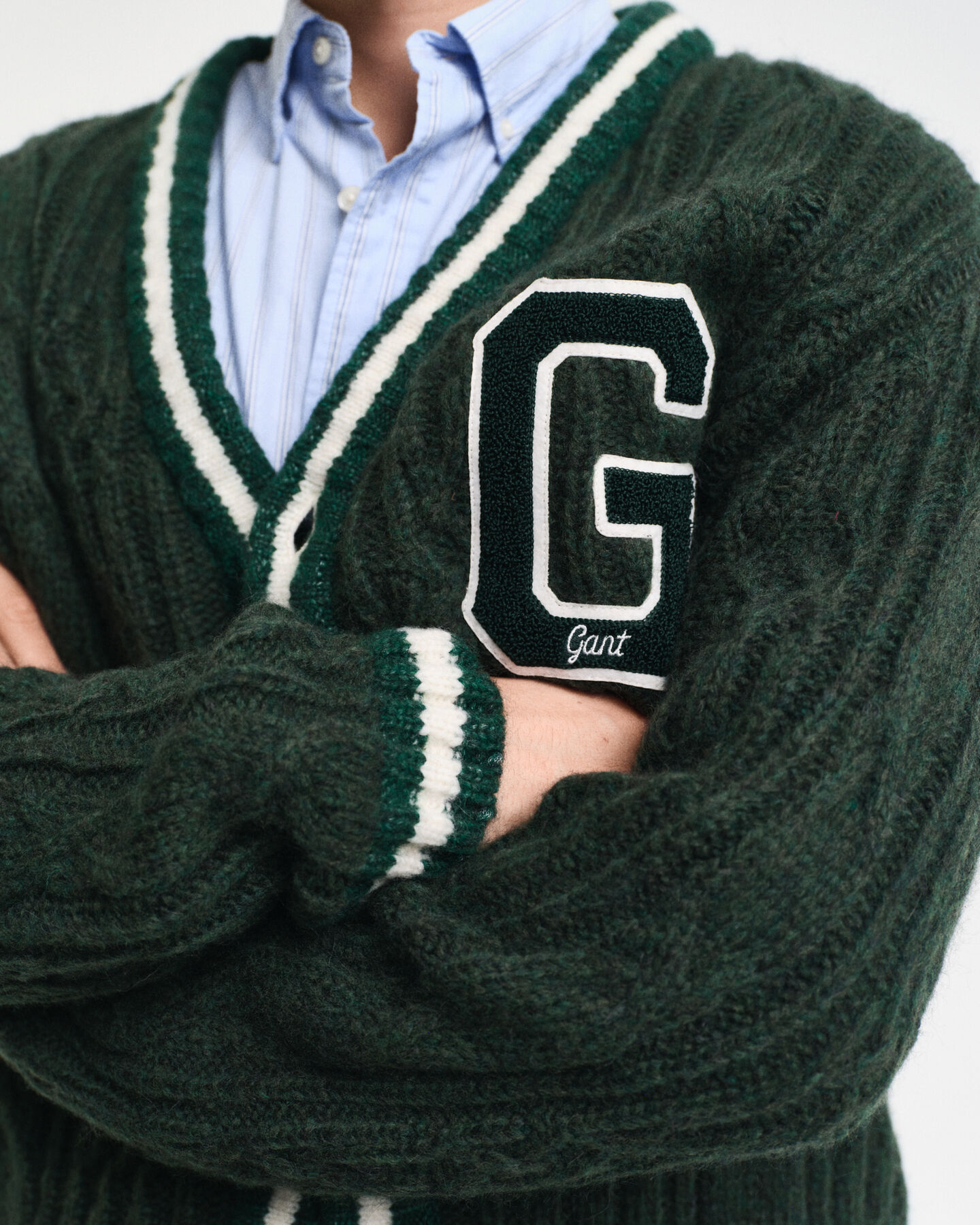 Seasonal G Zopfmuster Strickjacke