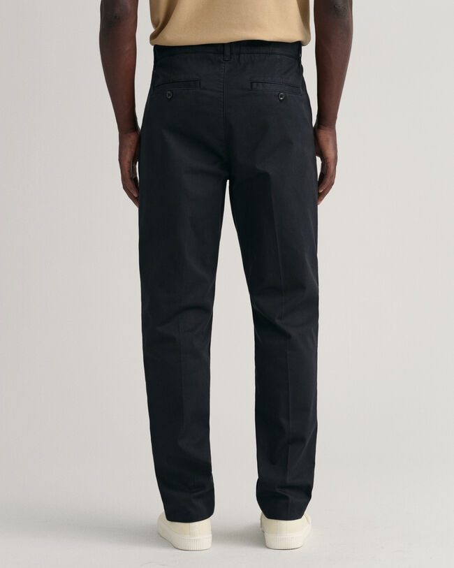 Tapered Bundfaltenhose