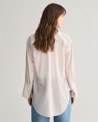 Gestreifte Relaxed Fit Bluse mit breiten Manschetten