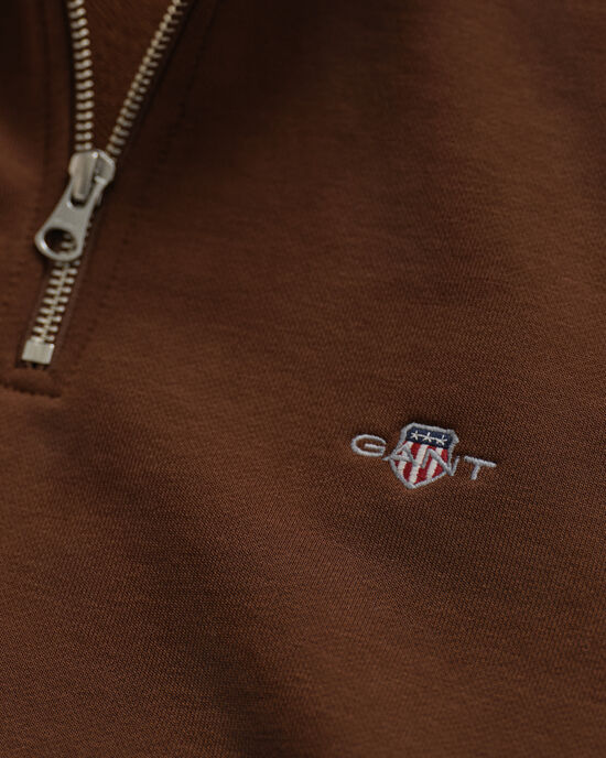 Shield Sweatshirt mit halblangem Reißverschluss