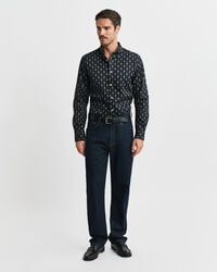 Regular Fit Twill-Hemd mit Paisley-Print