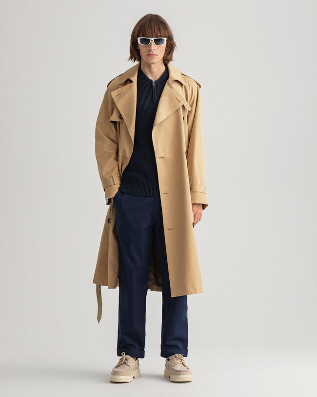 Tapered Chinohose aus Baumwolle