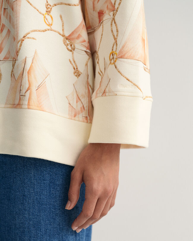 Sailing Print Hoodie