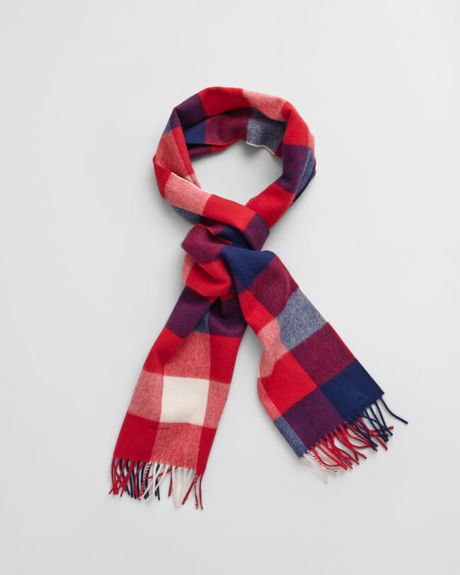 Karierter Schal aus Merinowolle