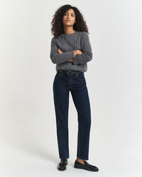 Stretch-Jeans mit geradem Bein