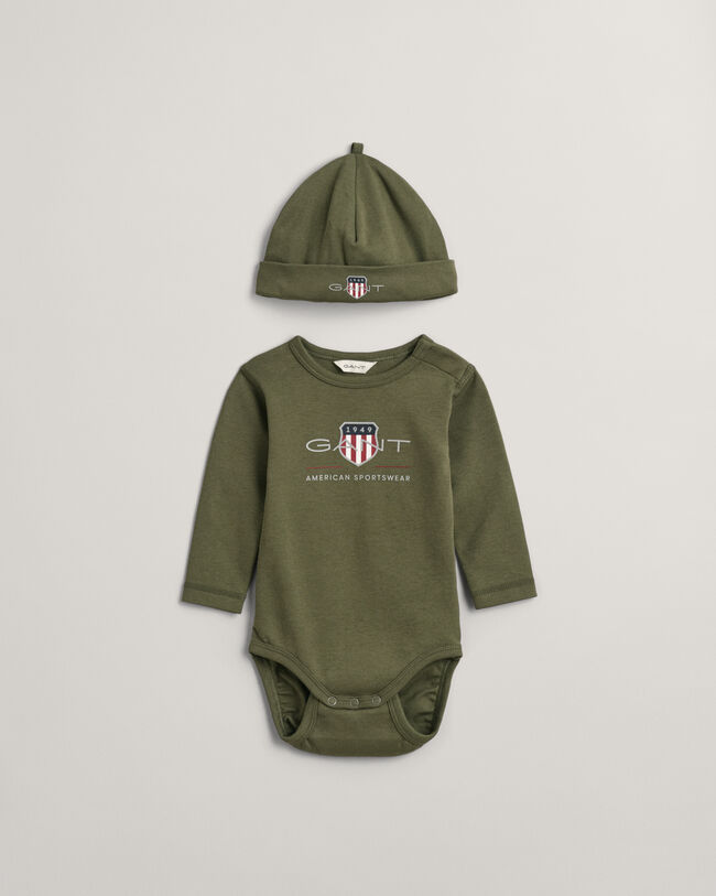Baby Archive Shield Body und Beanie