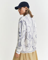 Relaxed Fit Sailing Print Bluse