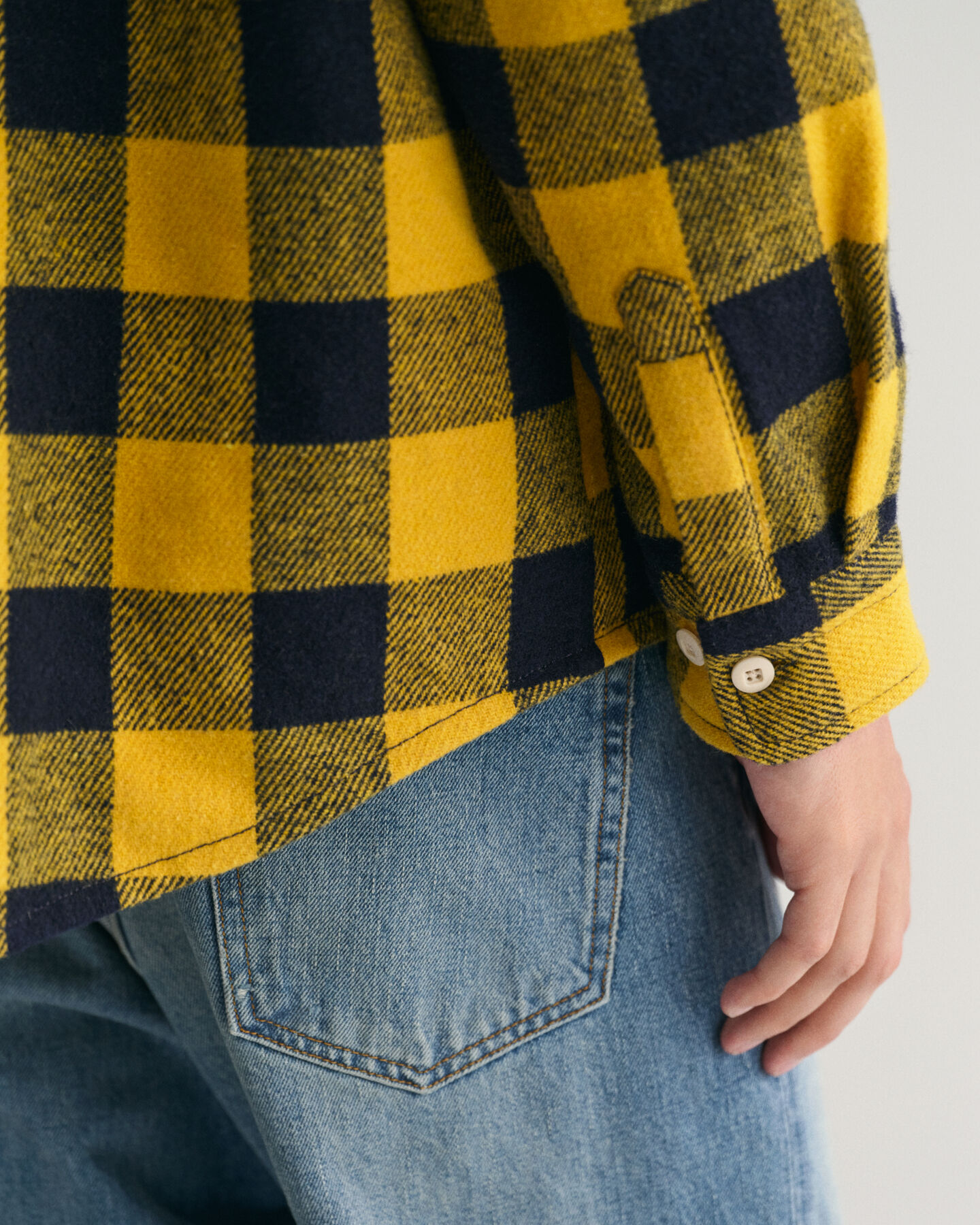 Buffalo Hemdjacke aus Wollgemisch