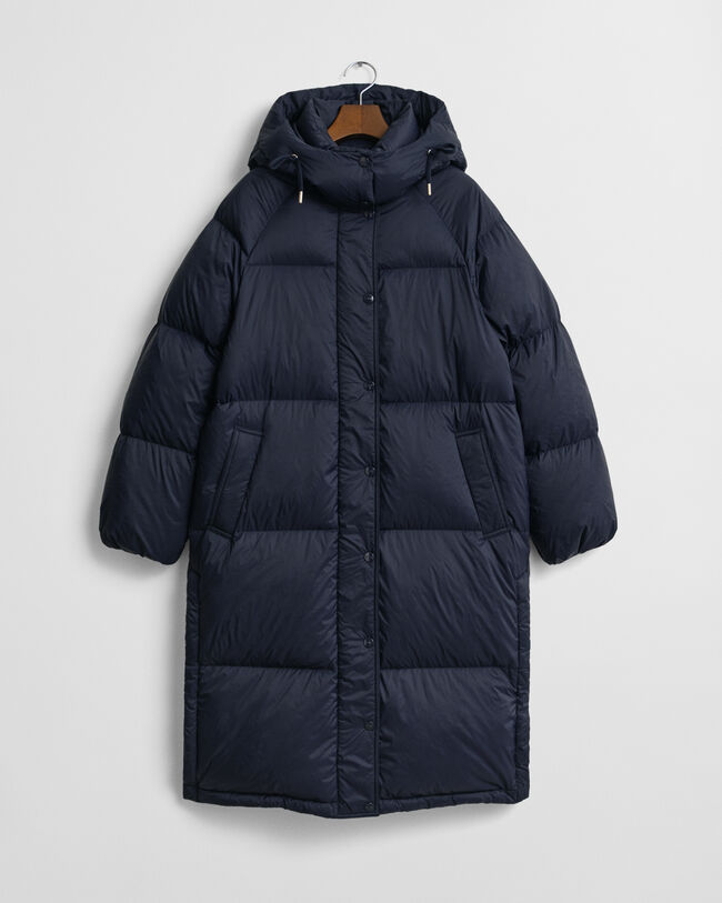 Langer Daunenmantel