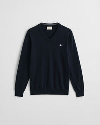 Klassischer V-Neck Pullover aus Baumwolle