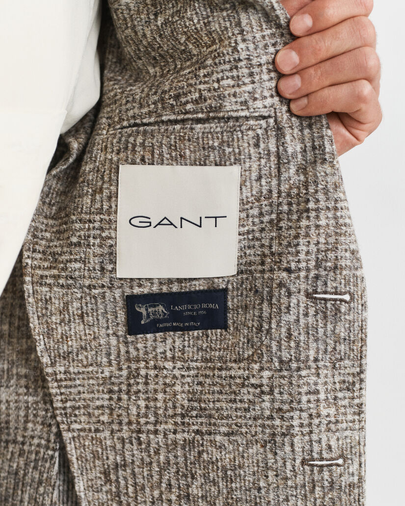 Kariertes Stricksakko