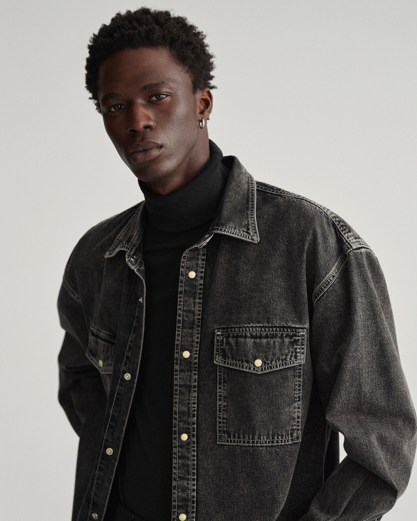 Oversized Jeanshemd mit Waschung