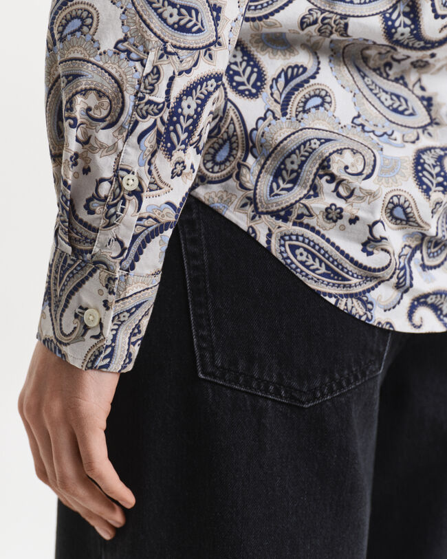 Paisley Bluse aus Baumwoll-Voile