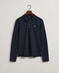 Original Piqué Langarm-Poloshirt
