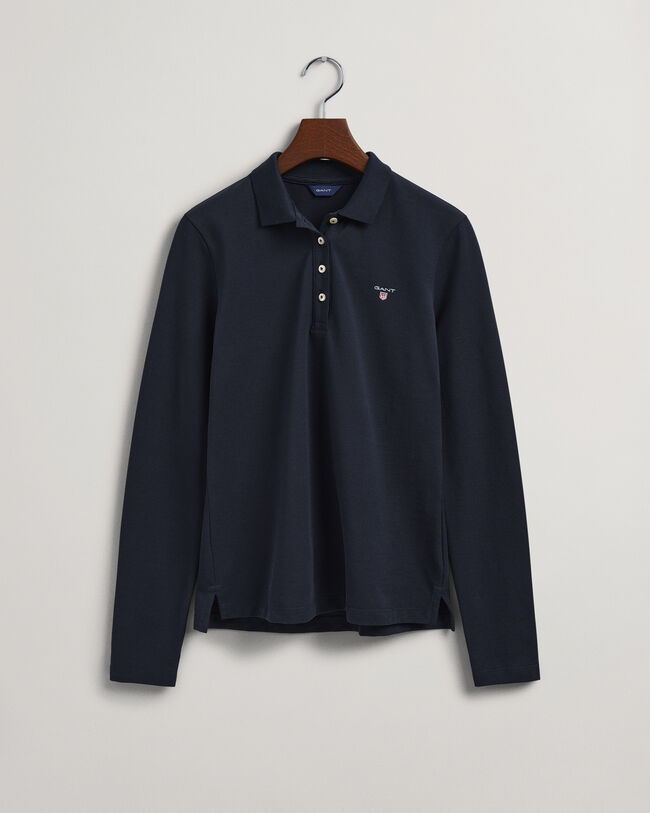 Original Piqué Langarm-Poloshirt