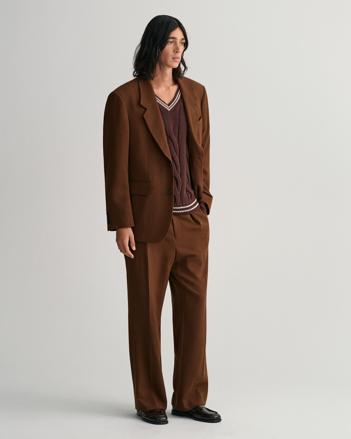 Zopfstrick Pullunder