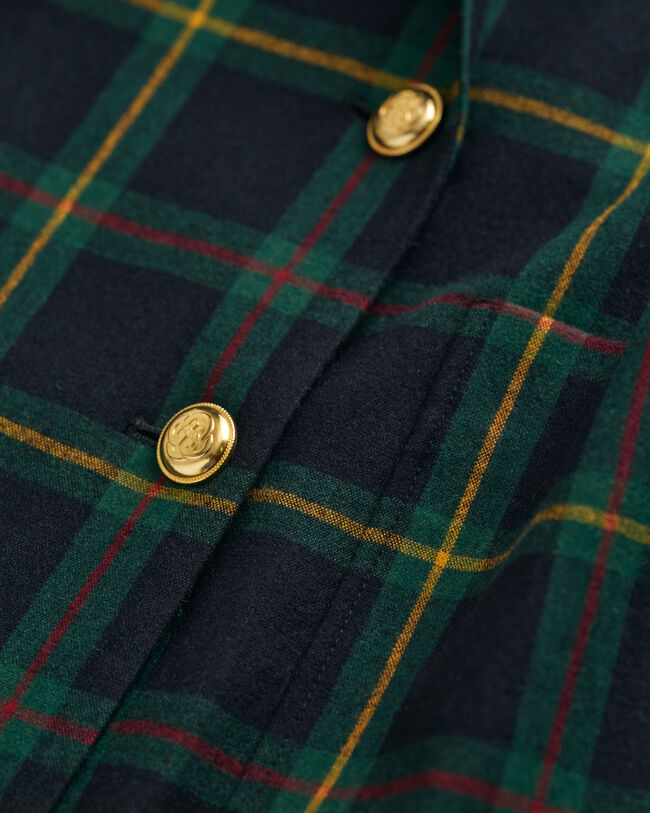 Regular Fit Anzugblazer mit Karomuster