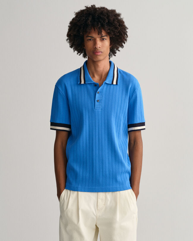 Drop-Needle Piqu&eacute; Poloshirt