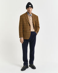 Relaxed Fit Tweed-Sakko mit Karomuster