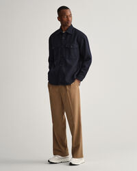 Hemdjacke aus Wollmischung