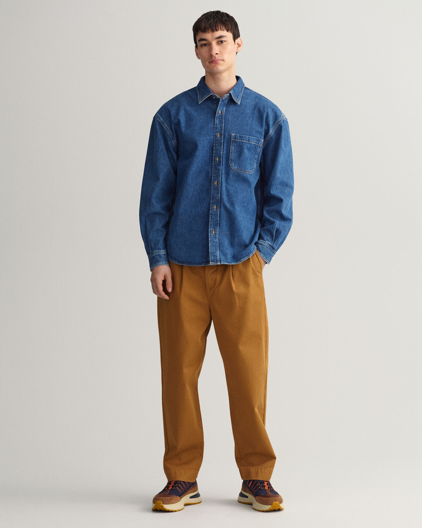 Oversized Denim Twill-Hemd
