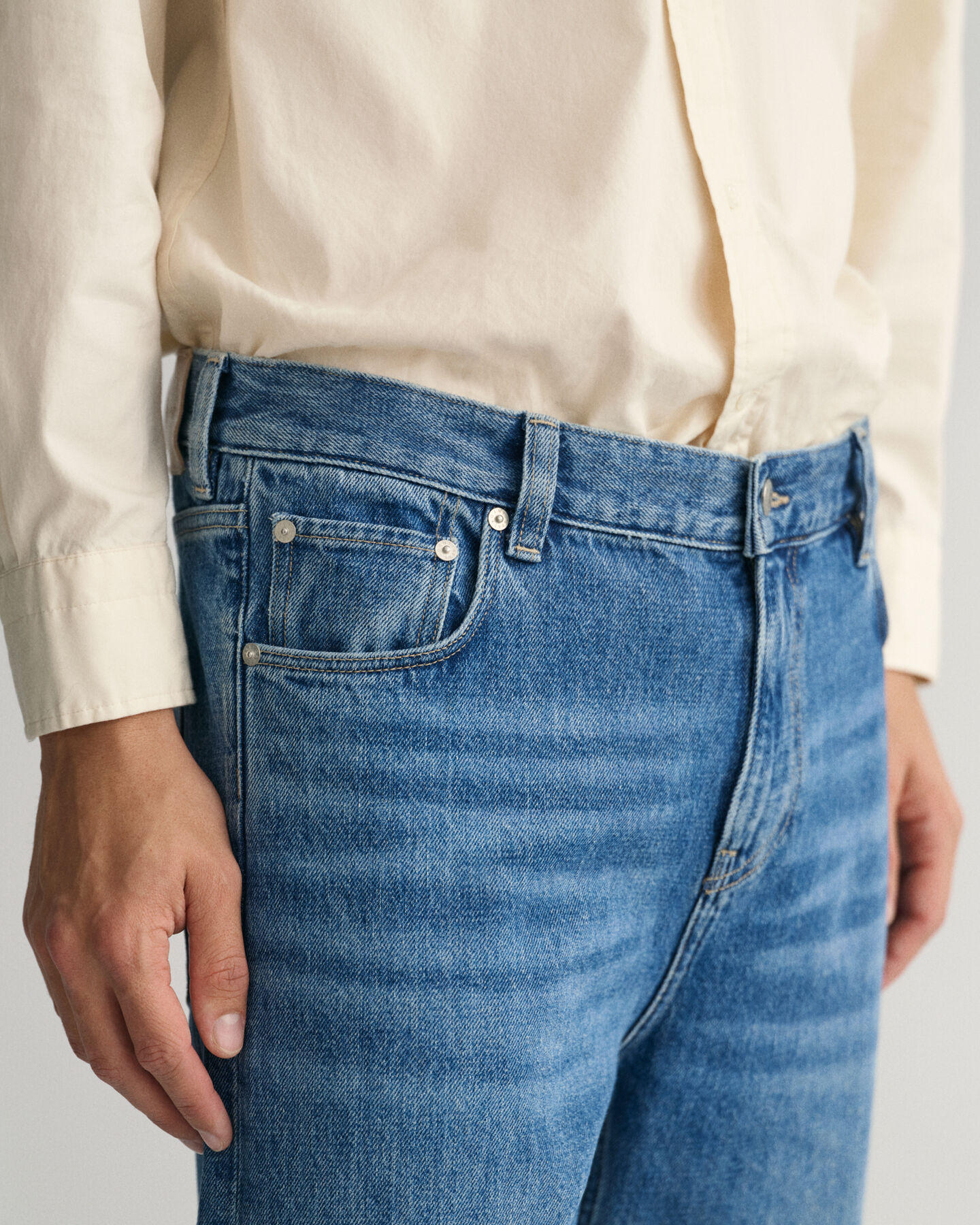 Relaxed Fit Stonewashed Jeans