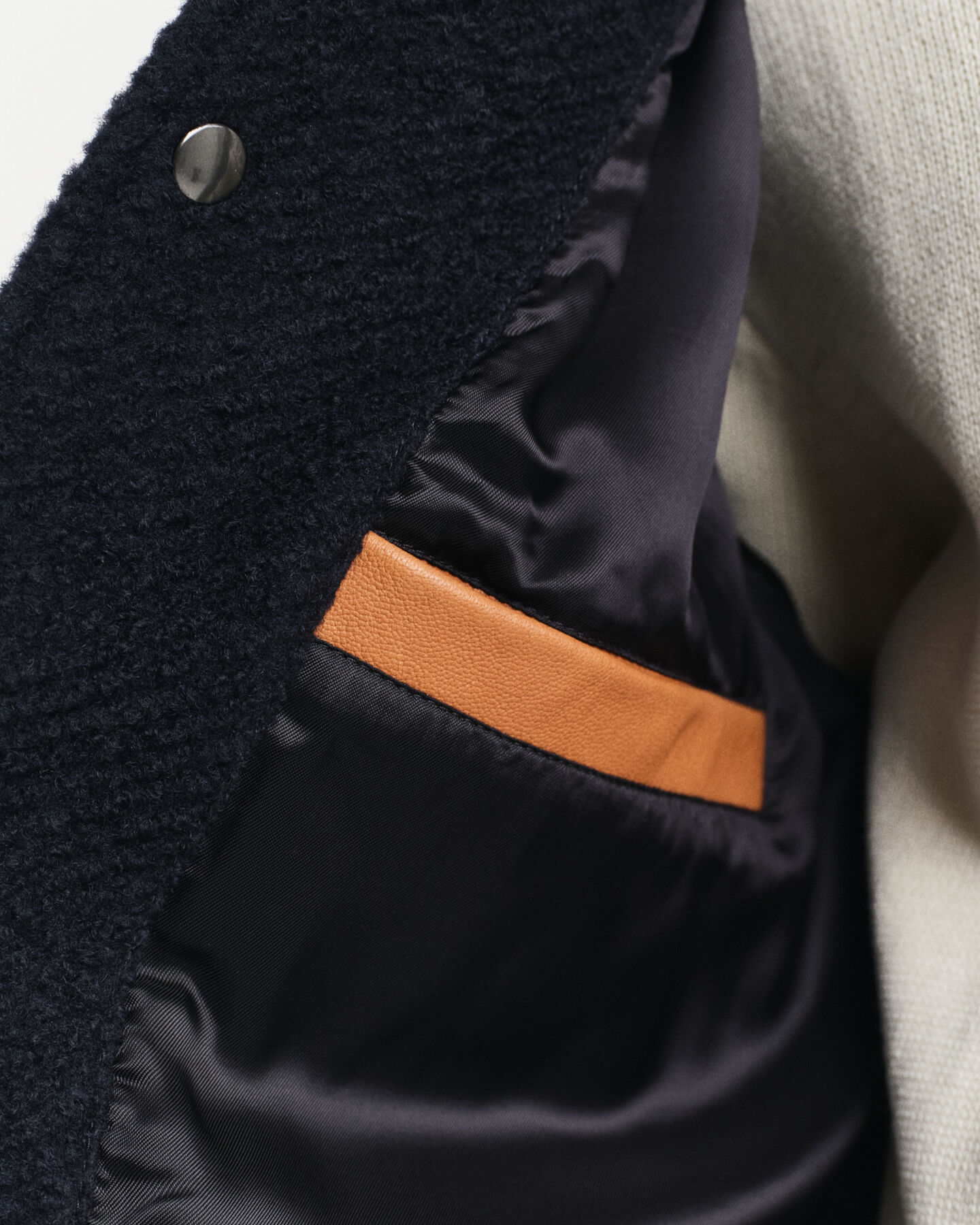 GANT Varsity Jacke aus Wolle und Leder