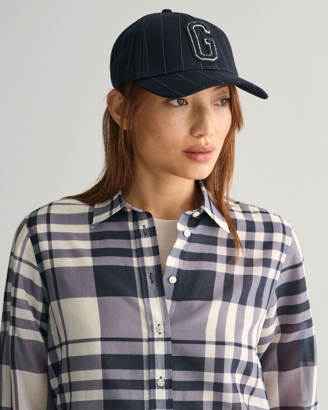 Regular Fit Baumwoll Seiden Karobluse