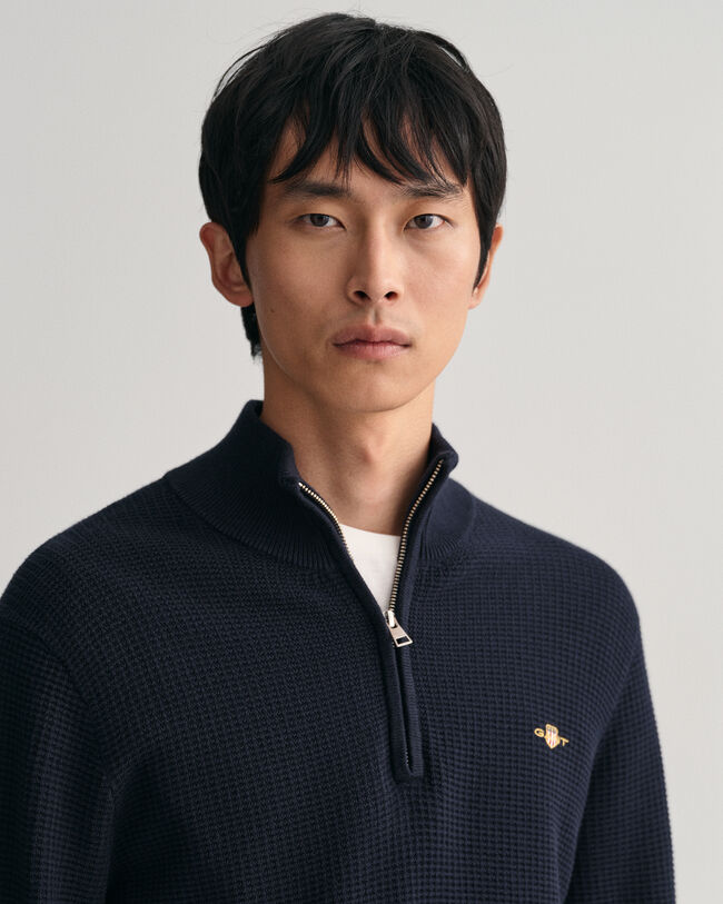 Textured Baumwoll Troyer