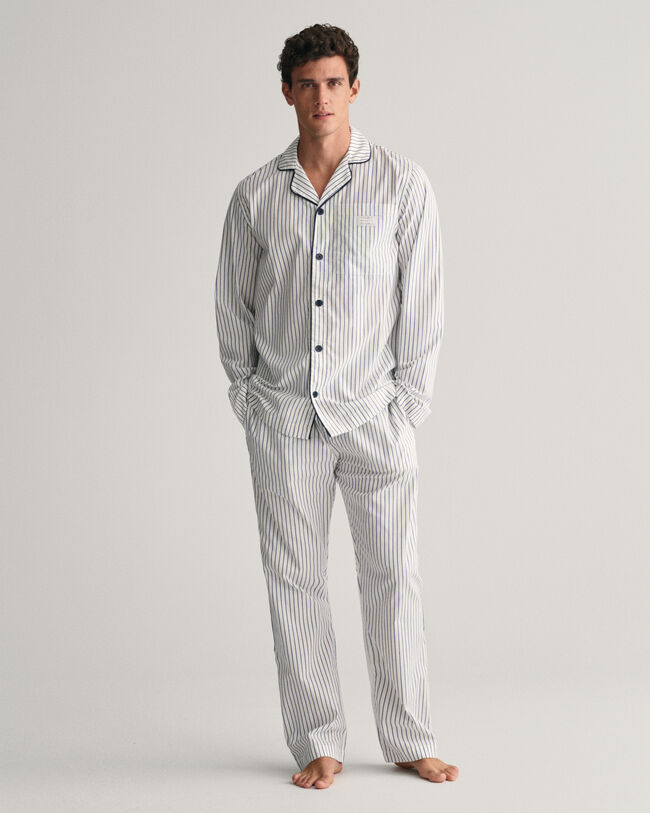 Gestreifte Pyjamahose & Hemd in Geschenkbox