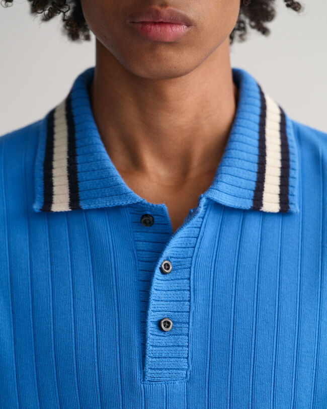 Drop-Needle Piqu&eacute; Poloshirt